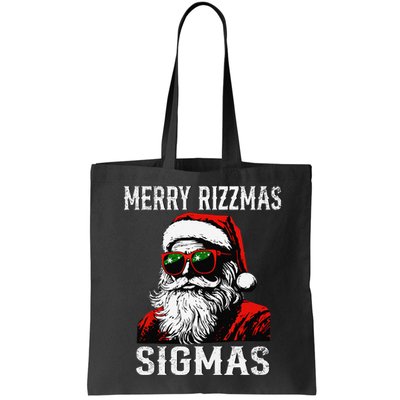 Merry Rizzmas Teens School Retro Christmas Santa Claus Bag