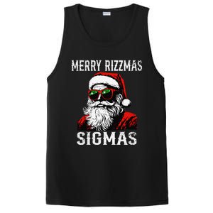 Merry Rizzmas Teens School Retro Christmas Santa Claus PosiCharge Competitor Tank