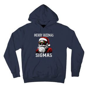 Merry Rizzmas Teens School Retro Christmas Santa Claus Tall Hoodie