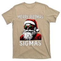 Merry Rizzmas Teens School Retro Christmas Santa Claus T-Shirt