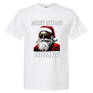 Merry Rizzmas Teens School Retro Christmas Santa Claus Garment-Dyed Heavyweight T-Shirt