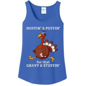 Marathon Running Turkey Trot Funny Group Team Gift Turkey Ladies Essential Tank