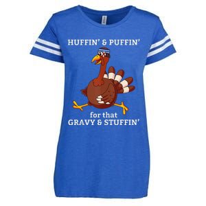 Marathon Running Turkey Trot Funny Group Team Gift Turkey Enza Ladies Jersey Football T-Shirt