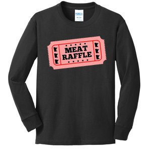 Meat Raffle Ticket Minnesota Kids Long Sleeve Shirt