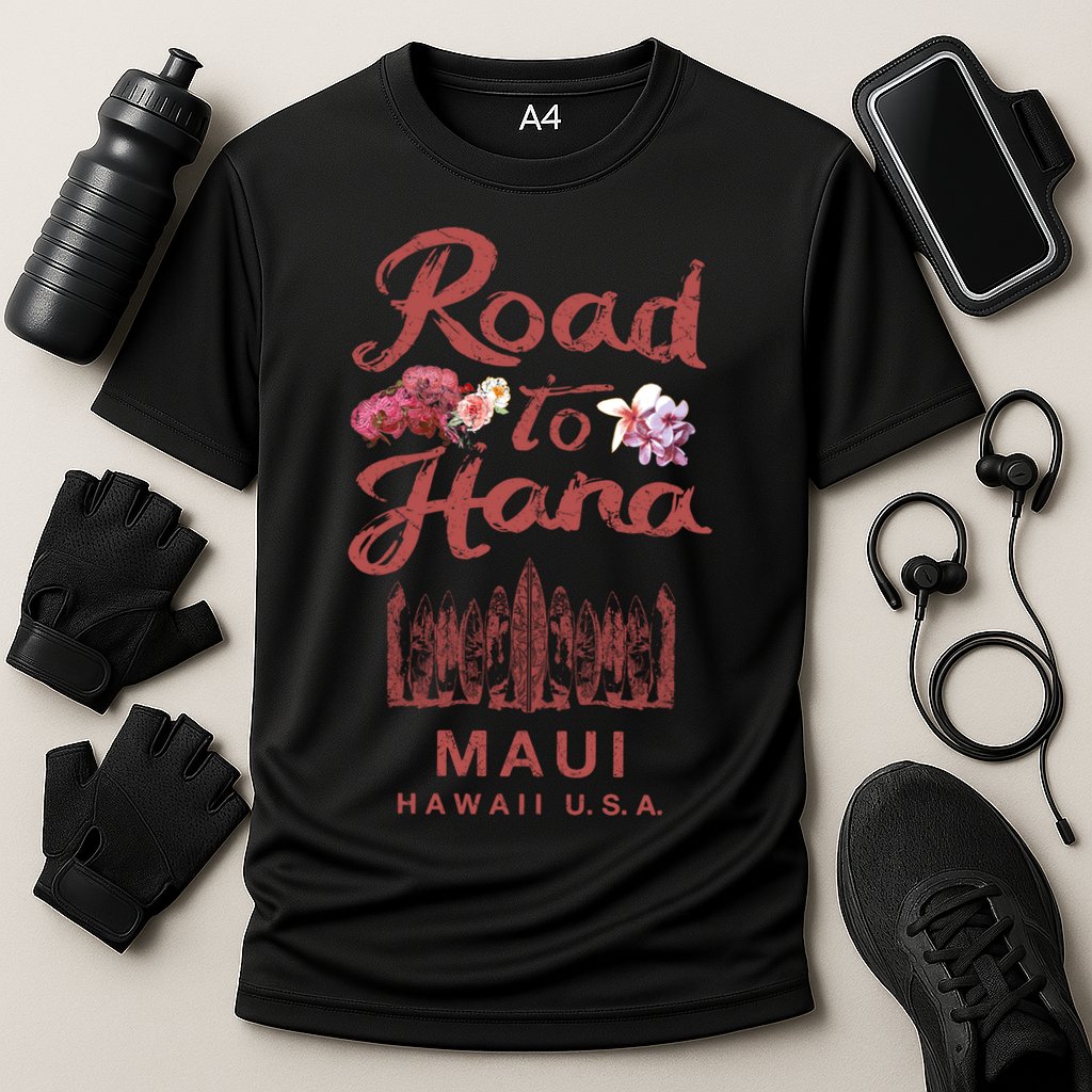 Maui Road To Hana Hawaii Retro Hawaiian Gift Performance Shirt