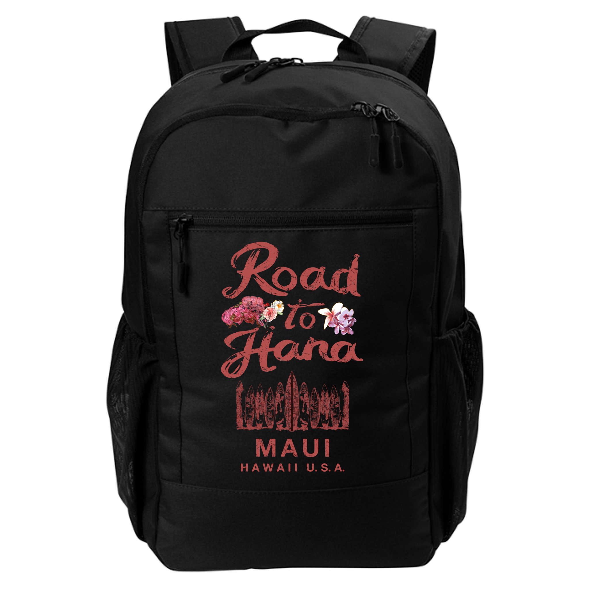 Maui Road To Hana Hawaii Retro Hawaiian Gift Backpack