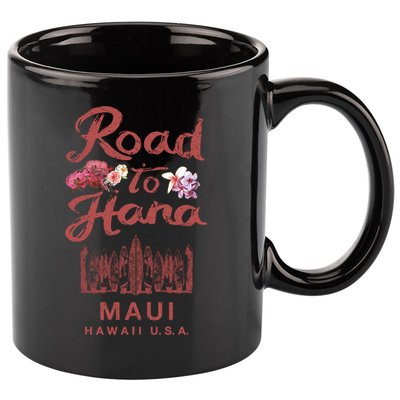 Maui Road To Hana Hawaii Retro Hawaiian Gift 11oz C Handle Ceramic Mug