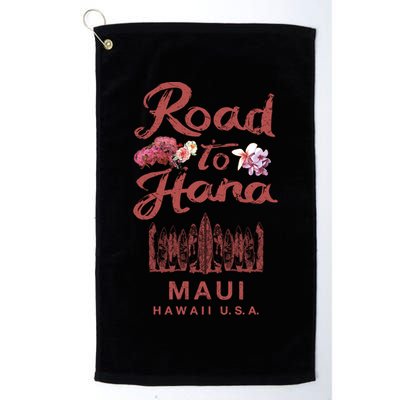 Maui Road To Hana Hawaii Retro Hawaiian Gift Golf Towel