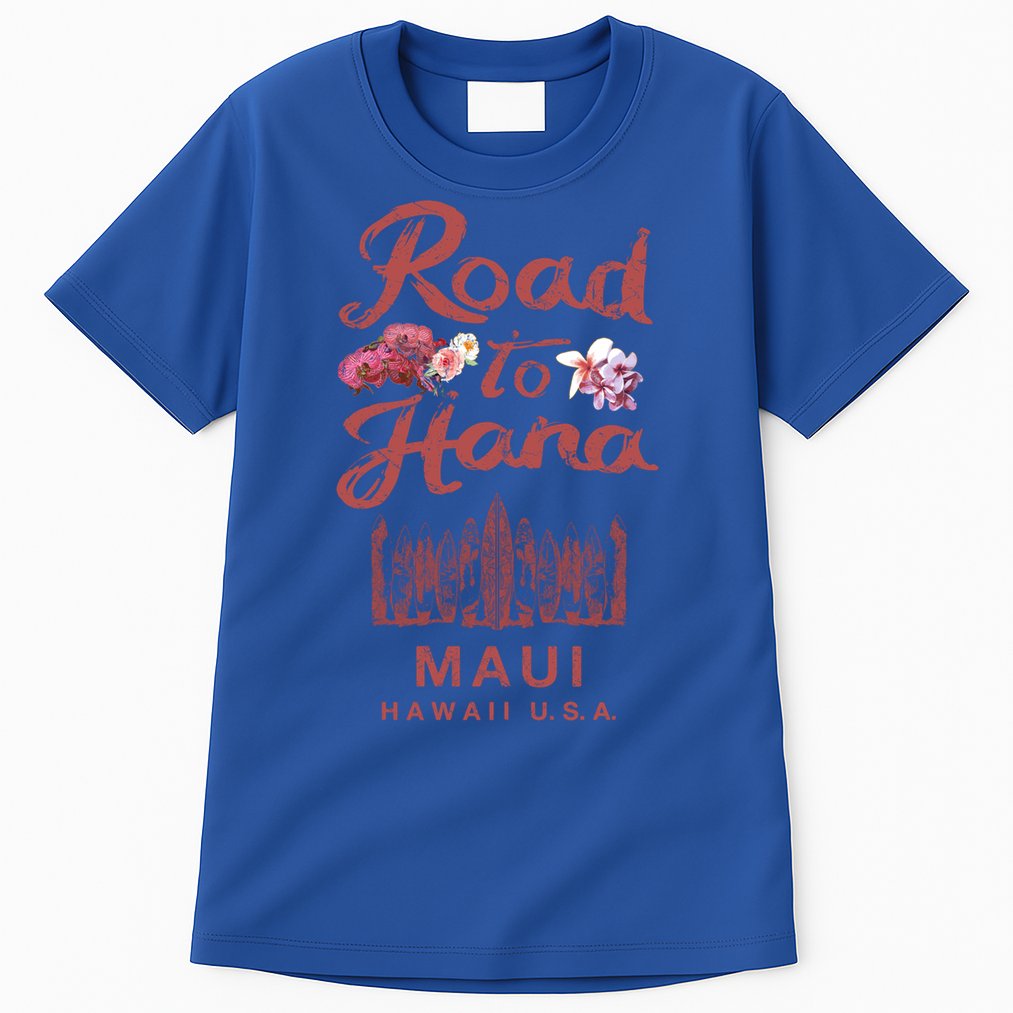 Maui Road To Hana Hawaii Retro Hawaiian Gift Tall T-Shirt