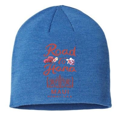 Maui Road To Hana Hawaii Retro Hawaiian Gift Sustainable Beanie