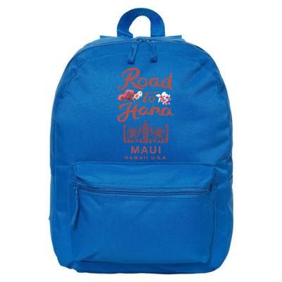 Maui Road To Hana Hawaii Retro Hawaiian Gift 16 in Basic Backpack