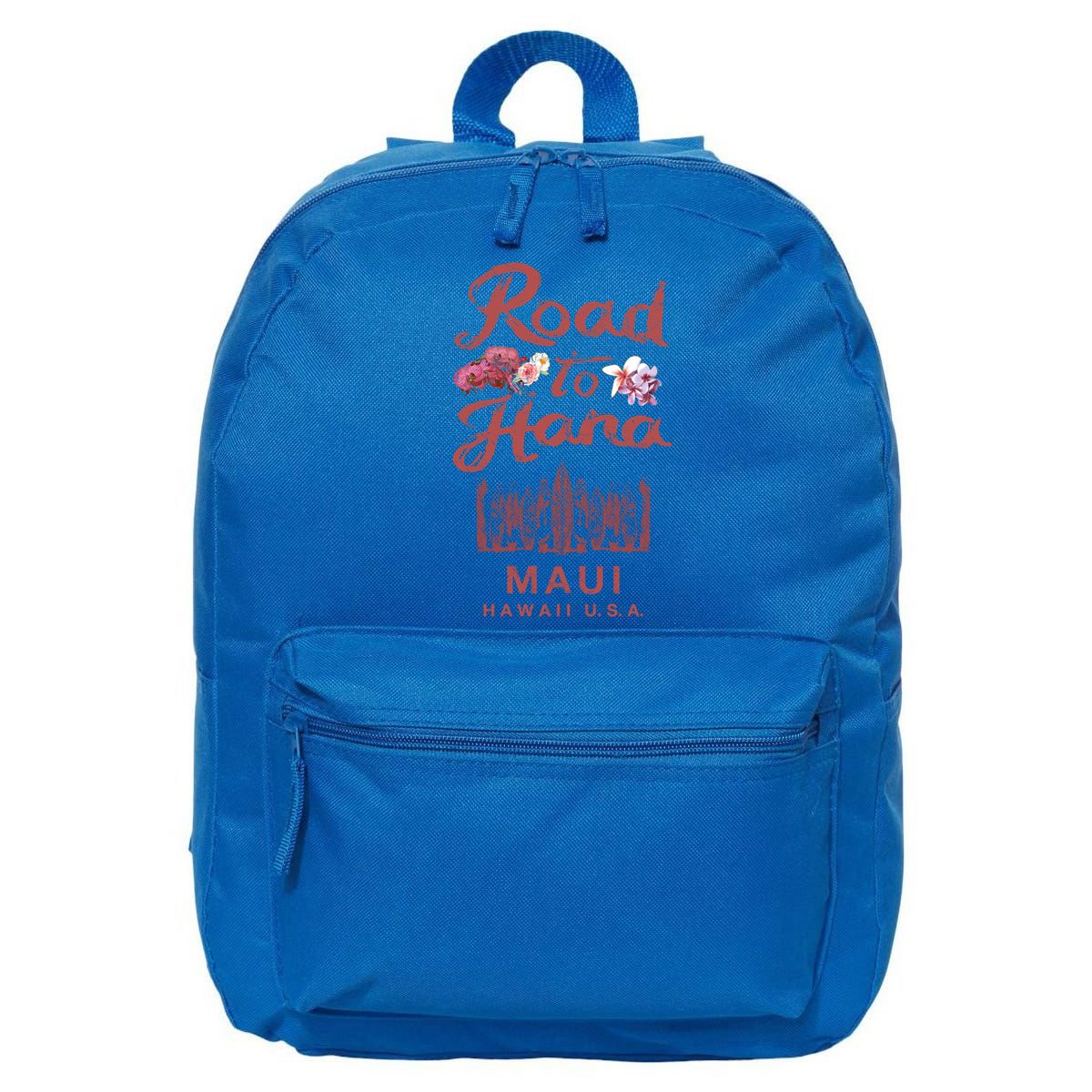 Maui Road To Hana Hawaii Retro Hawaiian Gift 16 in Basic Backpack