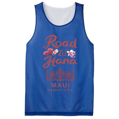 Maui Road To Hana Hawaii Retro Hawaiian Gift Mesh Reversible Basketball Jersey Tank
