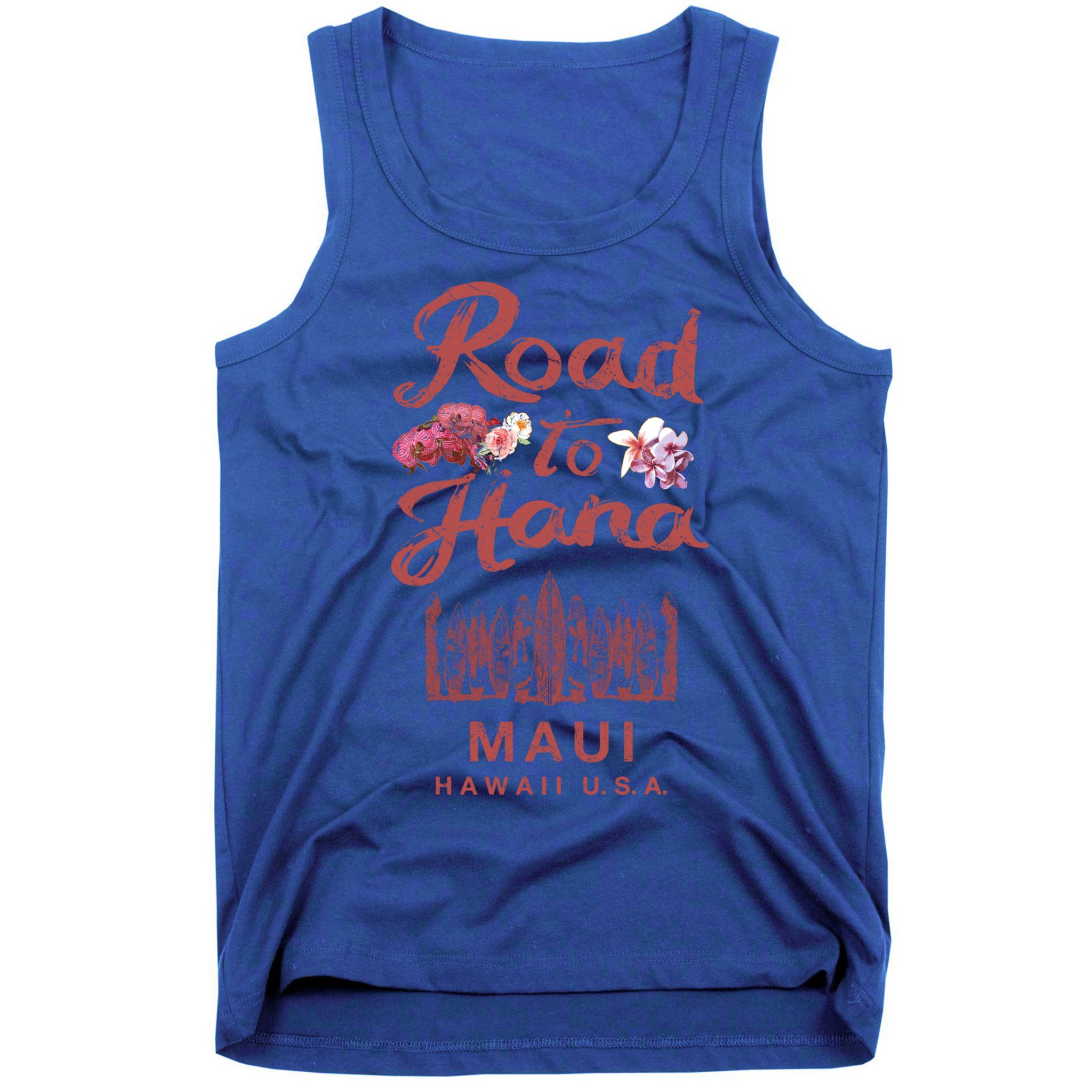Maui Road To Hana Hawaii Retro Hawaiian Gift Tank Top