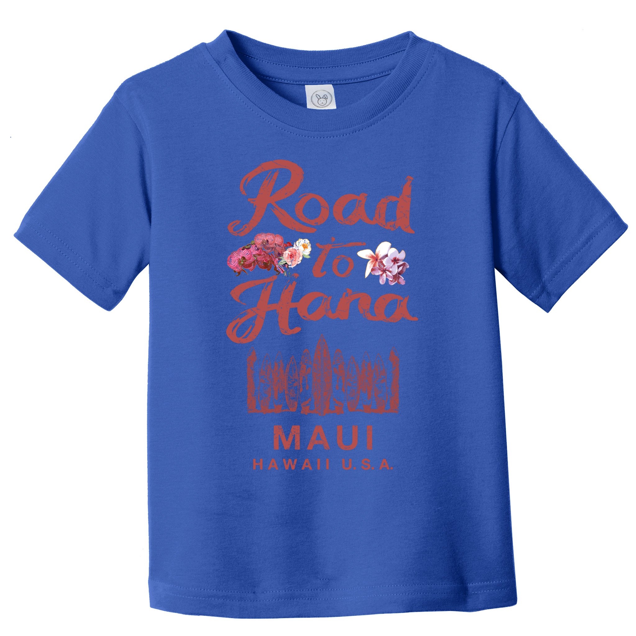 Maui Road To Hana Hawaii Retro Hawaiian Gift Toddler T-Shirt