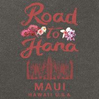 Maui Road To Hana Hawaii Retro Hawaiian Gift Cotton Canvas Backpack