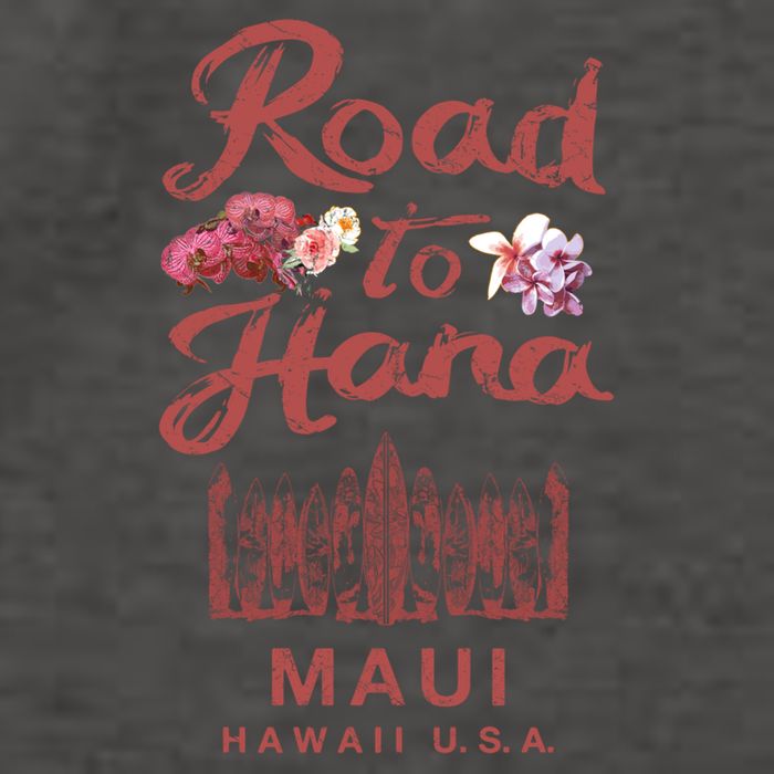 Maui Road To Hana Hawaii Retro Hawaiian Gift Vector Backpack