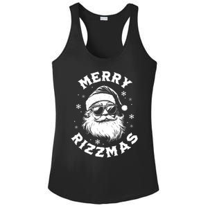 Merry Rizzmas Teens School Funny Christmas Santa Claus Ladies PosiCharge Competitor Racerback Tank