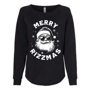 Merry Rizzmas Teens School Funny Christmas Santa Claus Womens California Wash Sweatshirt