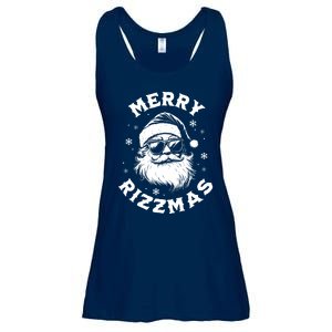 Merry Rizzmas Teens School Funny Christmas Santa Claus Ladies Essential Flowy Tank