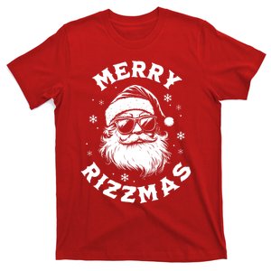 Merry Rizzmas Teens School Funny Christmas Santa Claus T-Shirt