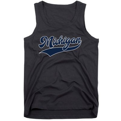 Michigan Retro Throwback Design Classic Tank Top