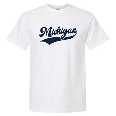 Michigan Retro Throwback Design Classic Garment-Dyed Heavyweight T-Shirt