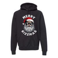 Merry Rizzmas Teens School Funny Christmas Santa Claus Premium Hoodie