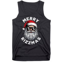 Merry Rizzmas Teens School Funny Christmas Santa Claus Tank Top