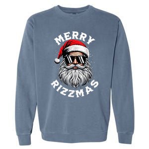 Merry Rizzmas Teens School Funny Christmas Santa Claus Garment-Dyed Sweatshirt