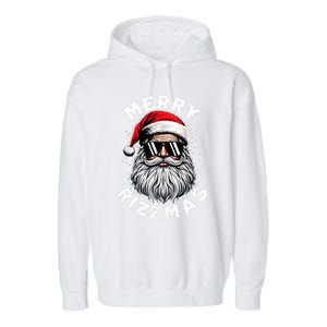 Merry Rizzmas Teens School Funny Christmas Santa Claus Garment-Dyed Fleece Hoodie