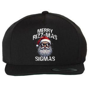 Merry Rizzmas Teens School Funny Christmas Santa Claus Wool Snapback Cap