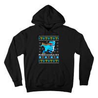 Menorasaurus Rex T Rex Dinosaur Hanukkah Tall Hoodie