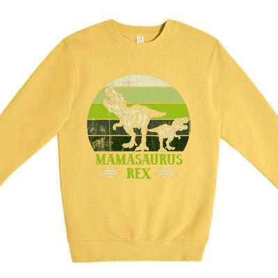 Mamasaurus Rex T Rex Dinosaur Cute MotherS Day Gifts Premium Crewneck Sweatshirt