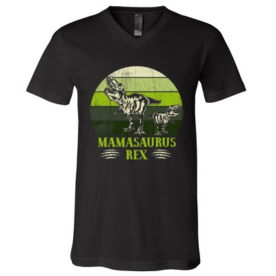 Mamasaurus Rex T Rex Dinosaur Cute MotherS Day Gifts V-Neck T-Shirt