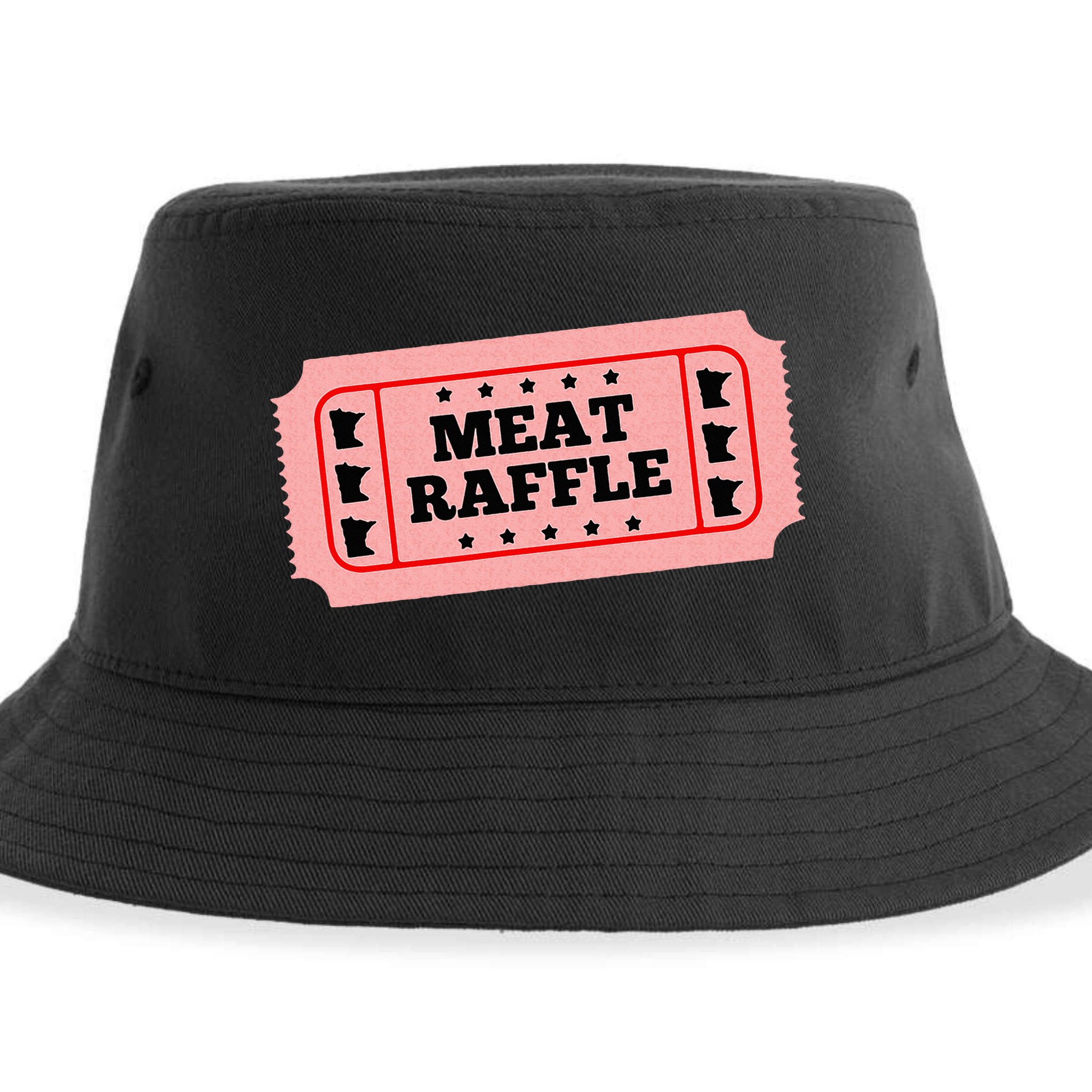 Meat Raffle Ticket Minnesota Sustainable Bucket Hat