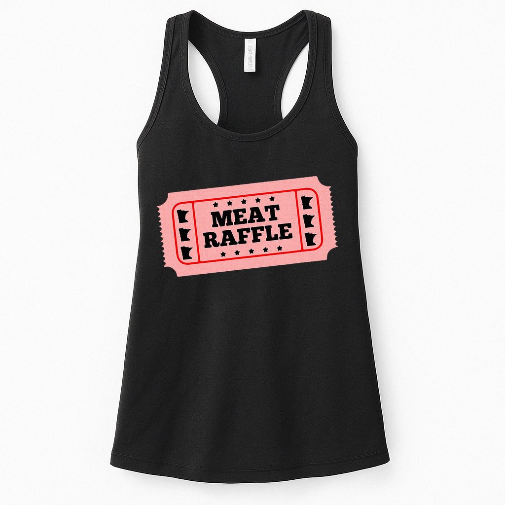 Meat Raffle Ticket Minnesota Womens Tank Top