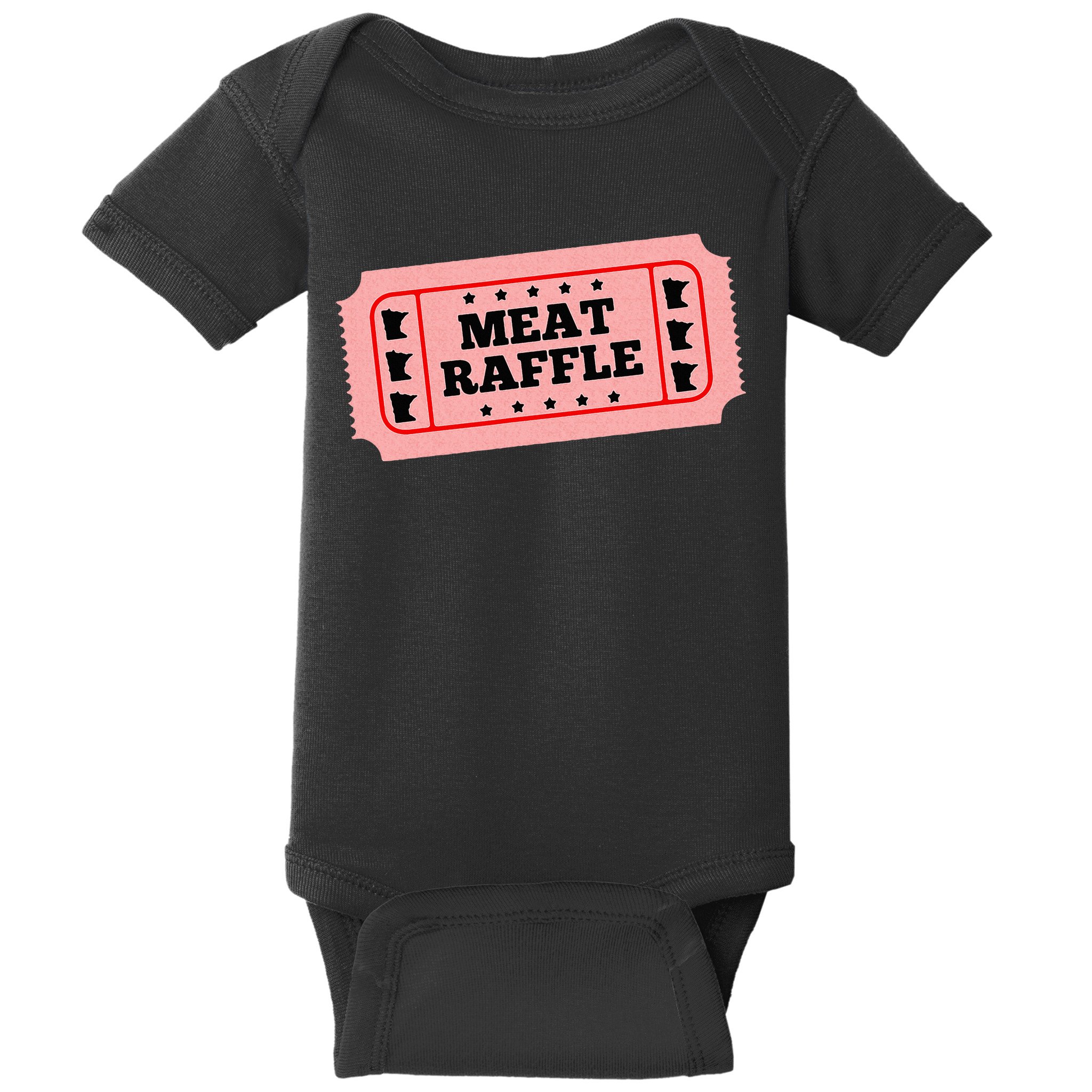 Meat Raffle Ticket Minnesota Baby Bodysuit