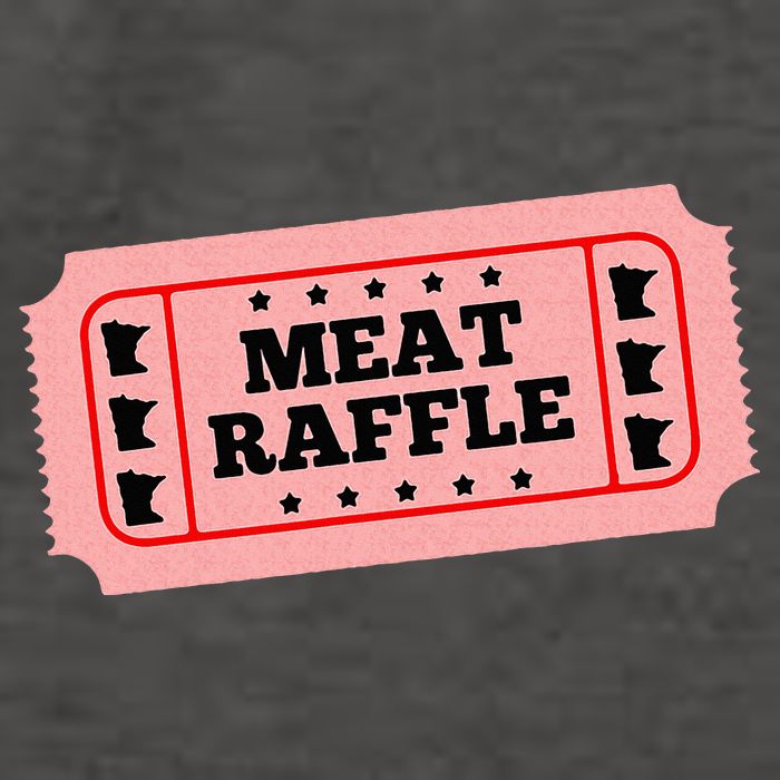 Meat Raffle Ticket Minnesota Vector Backpack