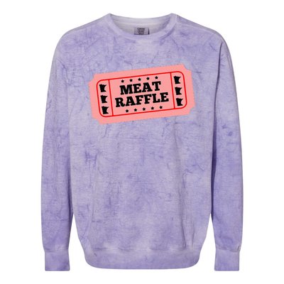 Meat Raffle Ticket Minnesota Colorblast Crewneck Sweatshirt