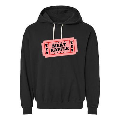 Meat Raffle Ticket Minnesota Garment-Dyed Fleece Hoodie