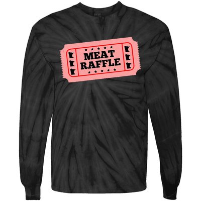 Meat Raffle Ticket Minnesota Tie-Dye Long Sleeve Shirt