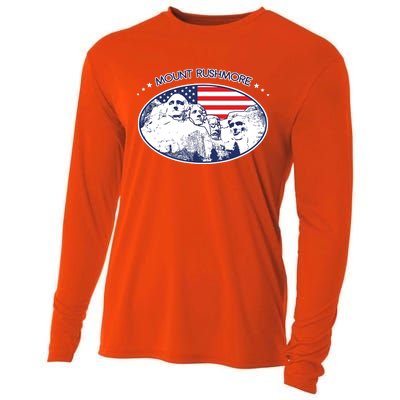 Mount Rushmore Usa America South Dakota Cooling Performance Long Sleeve Crew