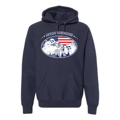 Mount Rushmore Usa America South Dakota Premium Hoodie