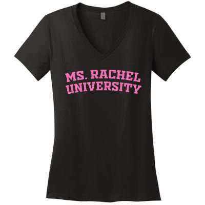 Ms Rachel University Apparel Women's V-Neck T-Shirt