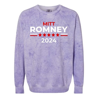 Mitt Romney Utah Senator Republican For President 2024 Colorblast Crewneck Sweatshirt