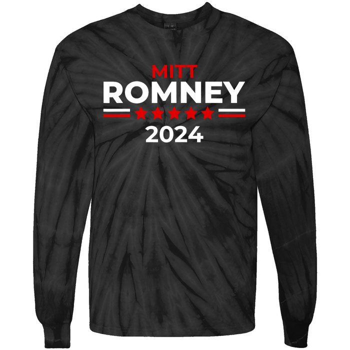 Mitt Romney Utah Senator Republican For President 2024 Tie-Dye Long Sleeve Shirt