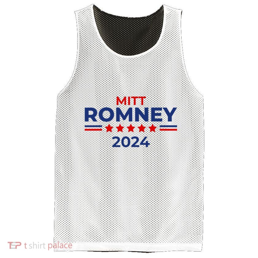 Mitt Romney Utah Senator Republican Mesh Reversible Basketball Jersey Tank