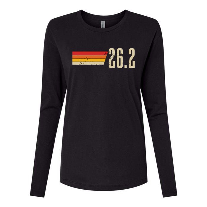 Marathon Running Vintage 262 Miles Retro Marathon Runner Womens Cotton Relaxed Long Sleeve T-Shirt