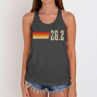 Marathon Running Vintage 262 Miles Retro Marathon Runner Women's Knotted Racerback Tank